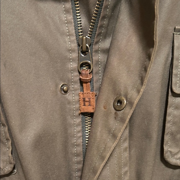 Tommy Hilfiger Men's Brown/Olive Green Military Jacket - Picture 4 of 6